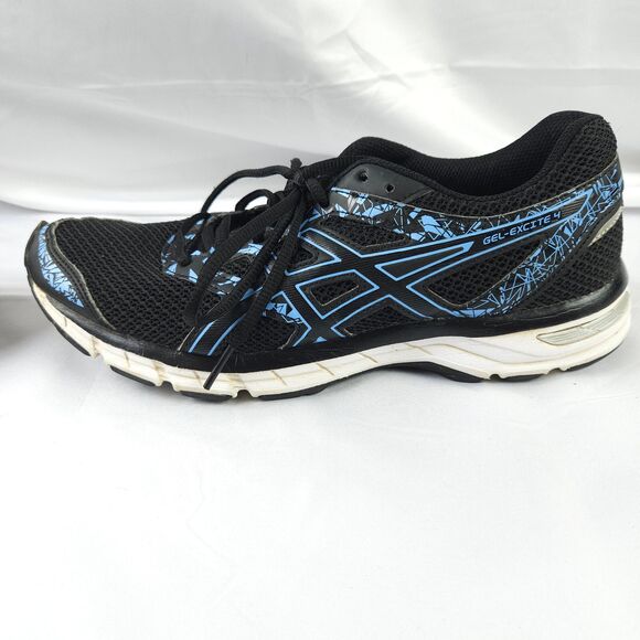 Asics Gel Excite 4 Women's Size 9 Black Running Shoes Lace Up Low Top Sneakers - Picture 6 of 10